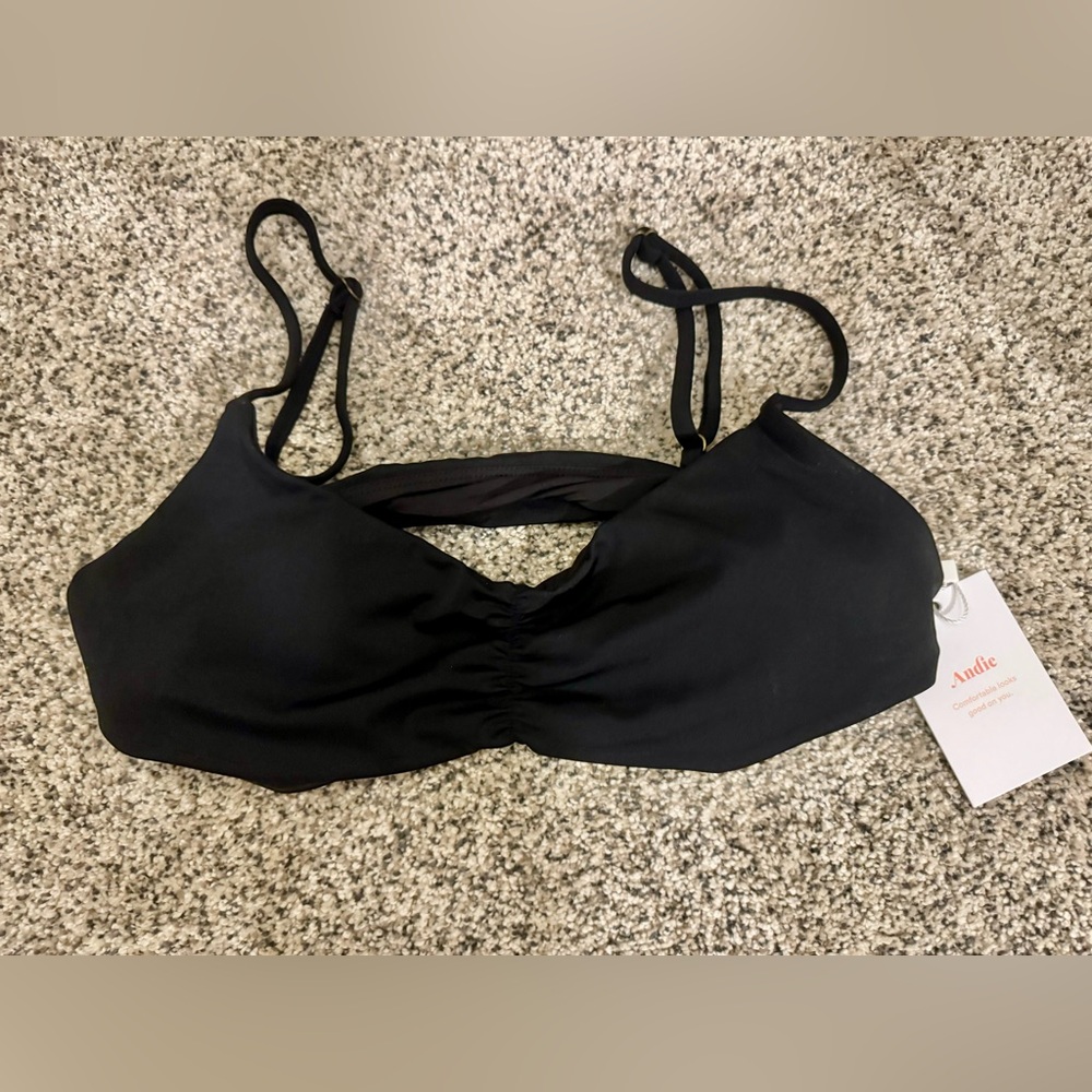 Andie Swimwear – V-Neckline with Ruching & Adjustable Straps